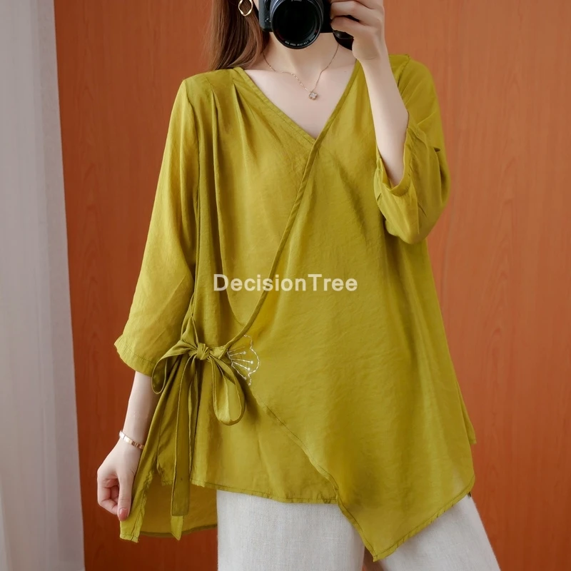 2022 chinese style women daily casual loose shirt cotton linen blouse elegant clothing hanfu tang tops female chiffon blouses
2022 chinese style women daily casual loose shirt cotton linen blouse elegant clothing hanfu tang tops female chiffon blouses