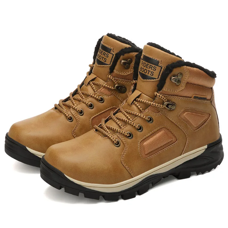 eather Winter Men Boots Waterproof Warm Fur Snow Boots Men Outdoor Winter Work Casual Shoes Military Combat Ankle Boots
eather Winter Men Boots Waterproof Warm Fur Snow Boots Men Outdoor Winter Work Casual Shoes Military Combat Ankle Boots