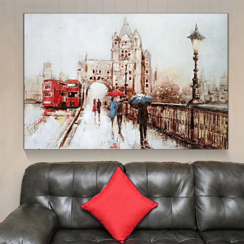 Abstract Street Scenery 100% Handmade City Building Oil Painting Art Canvas Paintings Wall Art Pictures For Living Room Decor 
Abstract Street Scenery 100% Handmade City Building Oil Painting Art Canvas Paintings Wall Art Pictures For Living Room Decor