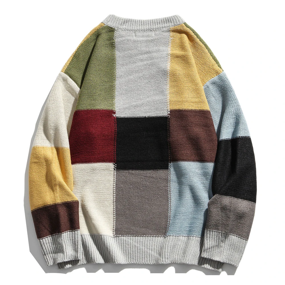 Fashion Color Block Patchwork Knitted Sweaters Streetwear Men Women Hip Hop Casual Harajuku Pullovers Knitwear Tops Outerwear
Fashion Color Block Patchwork Knitted Sweaters Streetwear Men Women Hip Hop Casual Harajuku Pullovers Knitwear Tops Outerwear