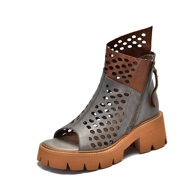 YourSeason Ladies Genuine Leather Summer Sandals 2021 Vintage Zip Handmade Female Leisure Platform Shoes Hollow
YourSeason Ladies Genuine Leather Summer Sandals 2021 Vintage Zip Handmade Female Leisure Platform Shoes Hollow