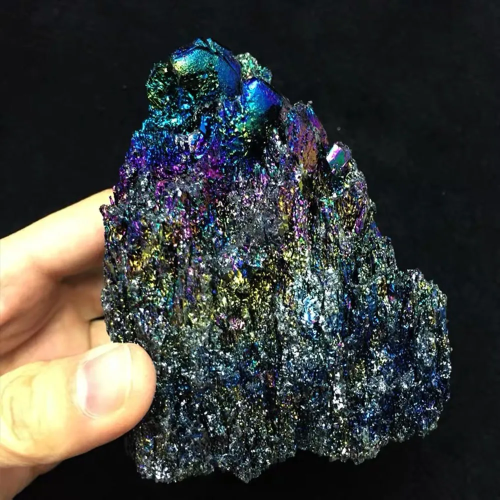1 Pcs Natural Colorful Ore Ornament Silicon Carbide Raw Stone Mineral Crystal Specimen For Home Decoration
1 Pcs Natural Colorful Ore Ornament Silicon Carbide Raw Stone Mineral Crystal Specimen For Home Decoration