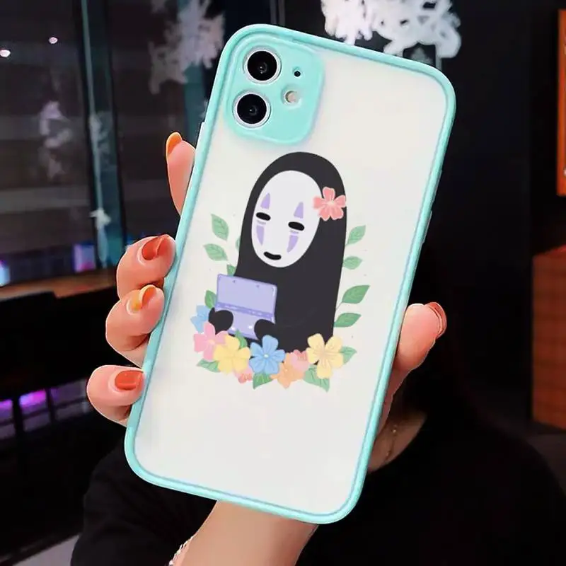 Spirited Away Faceless man funny Phone Cases Matte Transparent for iPhone 7 8 11 12 s mini pro X XS XR MAX Plus cover funda
Spirited Away Faceless man funny Phone Cases Matte Transparent for iPhone 7 8 11 12 s mini pro X XS XR MAX Plus cover funda
