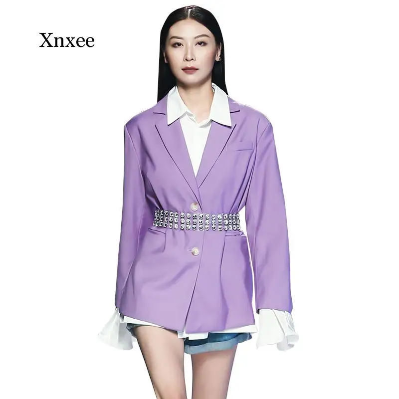 Solid Casual Coat for Women Notched Long Sleeve Large Size Minimalist Blazer Female 2021 Fall Fashion New Clothing Suit Tops
Solid Casual Coat for Women Notched Long Sleeve Large Size Minimalist Blazer Female 2021 Fall Fashion New Clothing Suit Tops