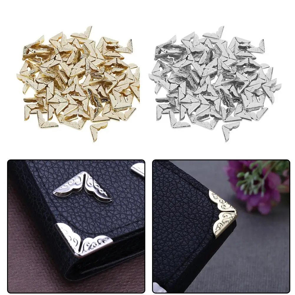 100pcs Tone Scrapbooking Albums Corner Protectors Card File Menu Metal Book Laptop Corner Protector for Scrapbooks Photo Albums
100pcs Tone Scrapbooking Albums Corner Protectors Card File Menu Metal Book Laptop Corner Protector for Scrapbooks Photo Albums