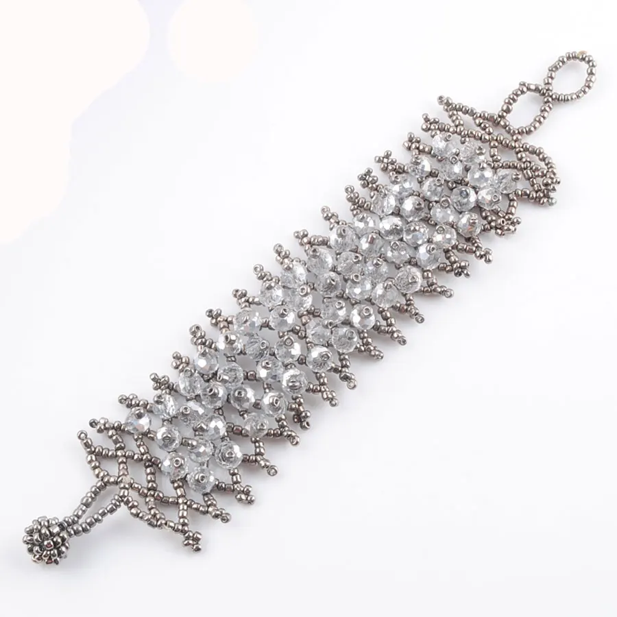 WOJIAER Crystal Gem Stone Faceted 4x6mm Beads Weave Adjustable Bracelet 6.5~7 Inches Jewelry PK3005
WOJIAER Crystal Gem Stone Faceted 4x6mm Beads Weave Adjustable Bracelet 6.5~7 Inches Jewelry PK3005