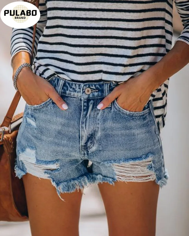 High Waist Slim Summer Jeans Shorts Feminine Chic Hot Ladies Bottom Loose Button Ripped Tassled Jeans Shorts Hot Pants
High Waist Slim Summer Jeans Shorts Feminine Chic Hot Ladies Bottom Loose Button Ripped Tassled Jeans Shorts Hot Pants