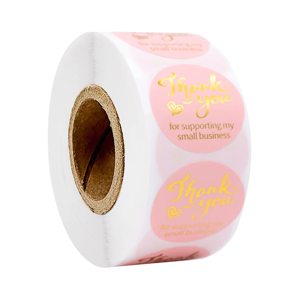 500pcs Pink thank you stickers roll Wedding party decoration baking Gift packaging sealing Stickers gold foil Thank You stickers
500pcs Pink thank you stickers roll Wedding party decoration baking Gift packaging sealing Stickers gold foil Thank You stickers