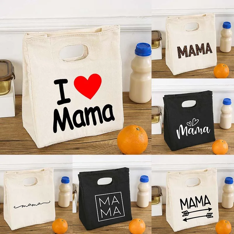Сумка-холодильник с надписью I Love Mama, Холщовый термоконтейнер для еды, для путешествий, пикника, для матери, лучшие подарки
Сумка-холодильник с надписью I Love Mama, Холщовый термоконтейнер для еды, для путешествий, пикника, для матери, лучшие подарки