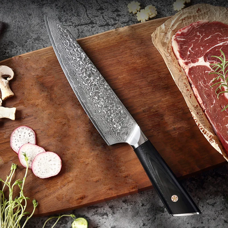 Damascus Knife 8 Inch Chef Knife 67 Layer Damascus Steel VG10 Kitchen Knives Cooking Tool Japanese Cleaver Cuisine Accessoires
Damascus Knife 8 Inch Chef Knife 67 Layer Damascus Steel VG10 Kitchen Knives Cooking Tool Japanese Cleaver Cuisine Accessoires