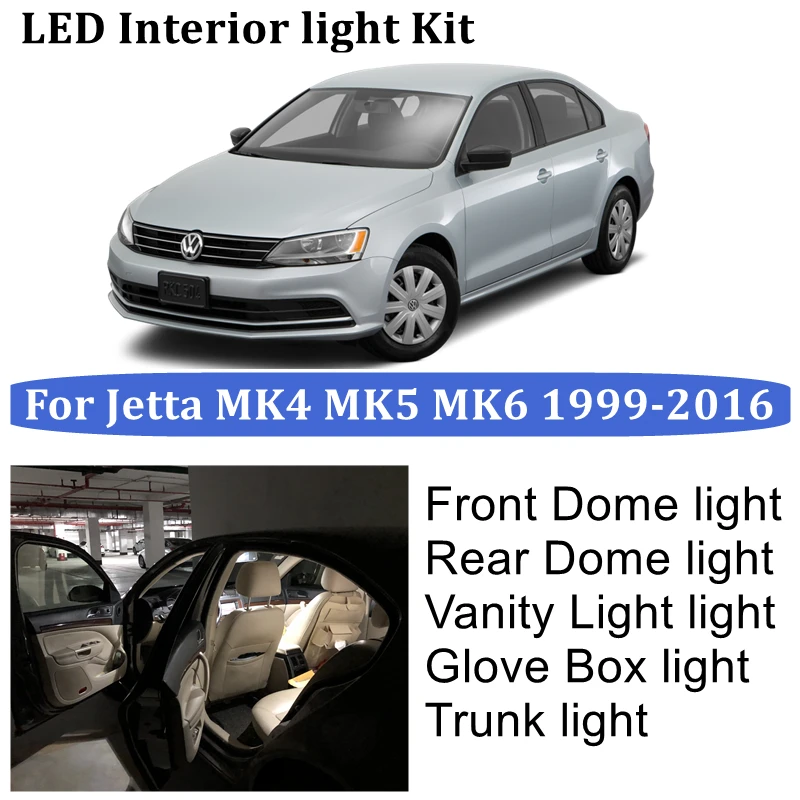 Автомобильные светодиодные лампы Canbus для Volkswagen VW Jetta MK4 MK5 MK6 1999-2016 седан 
Автомобильные светодиодные лампы Canbus для Volkswagen VW Jetta MK4 MK5 MK6 1999-2016 седан