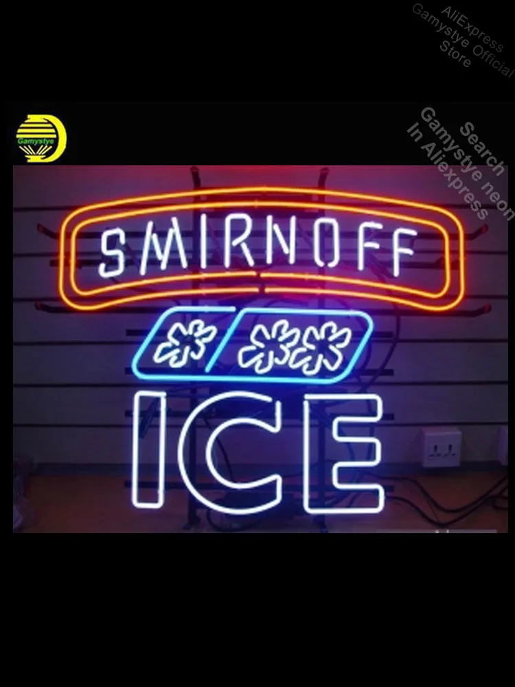 NEON SIGN For Smirnoff ICE REAL GLASS Tube Store Handcraft Art Beer Bar Shop Room Light Signs neon signs for home Cool Neon Sign
NEON SIGN For Smirnoff ICE REAL GLASS Tube Store Handcraft Art Beer Bar Shop Room Light Signs neon signs for home Cool Neon Sign