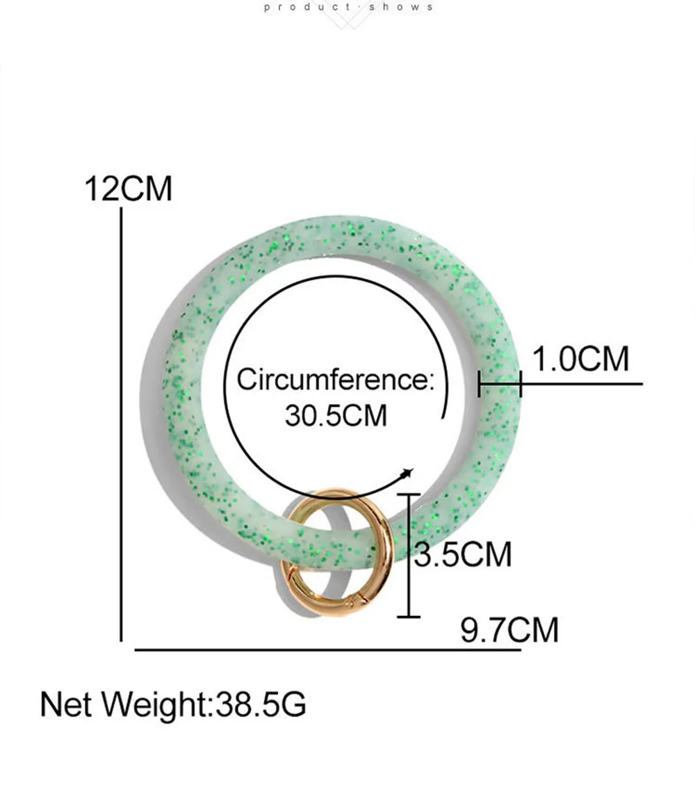 Silicone Bangle Keyring Wrist Round Key Rings For Women durable Girls Bracelet Oversize
Silicone Bangle Keyring Wrist Round Key Rings For Women durable Girls Bracelet Oversize