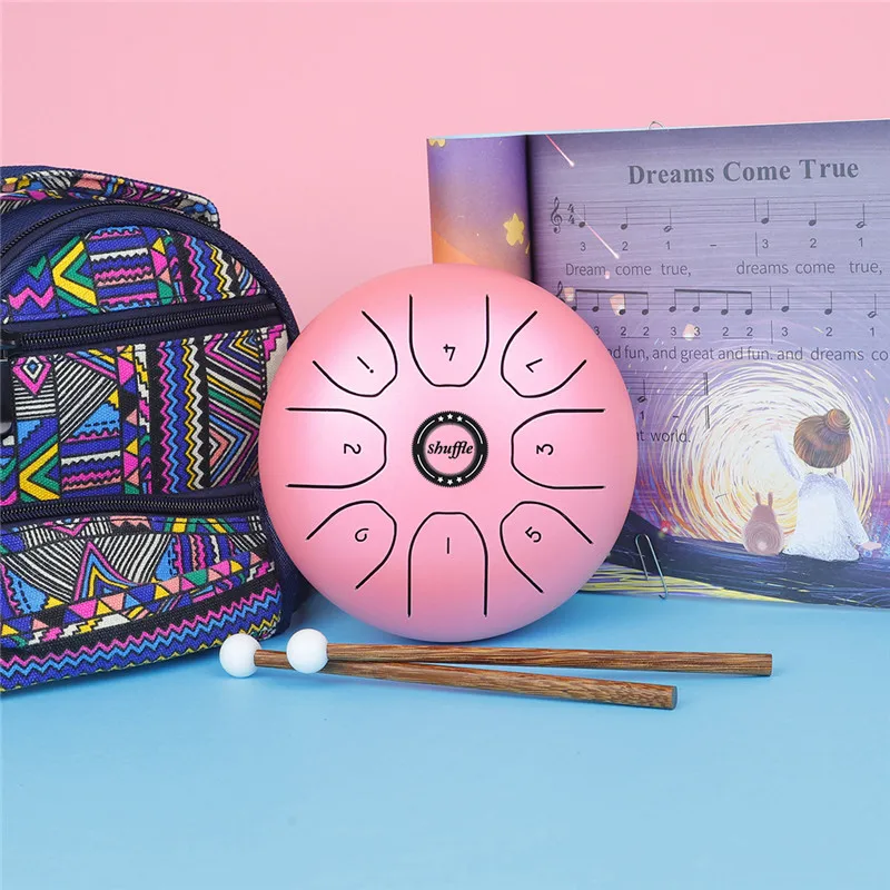 Full Pack Steel Tongue Drum Tank Drum 8 Notes 5.5 Inch Handpan Drum Percussion Instrument With Drum Mallets Carry Bag For Kids
Full Pack Steel Tongue Drum Tank Drum 8 Notes 5.5 Inch Handpan Drum Percussion Instrument With Drum Mallets Carry Bag For Kids