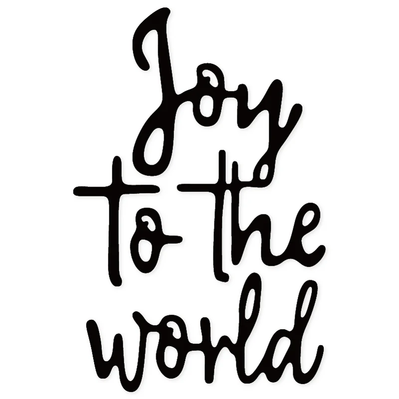 Joy to the world металлические режущие штампы трафареты для скрапбукинга тиснение