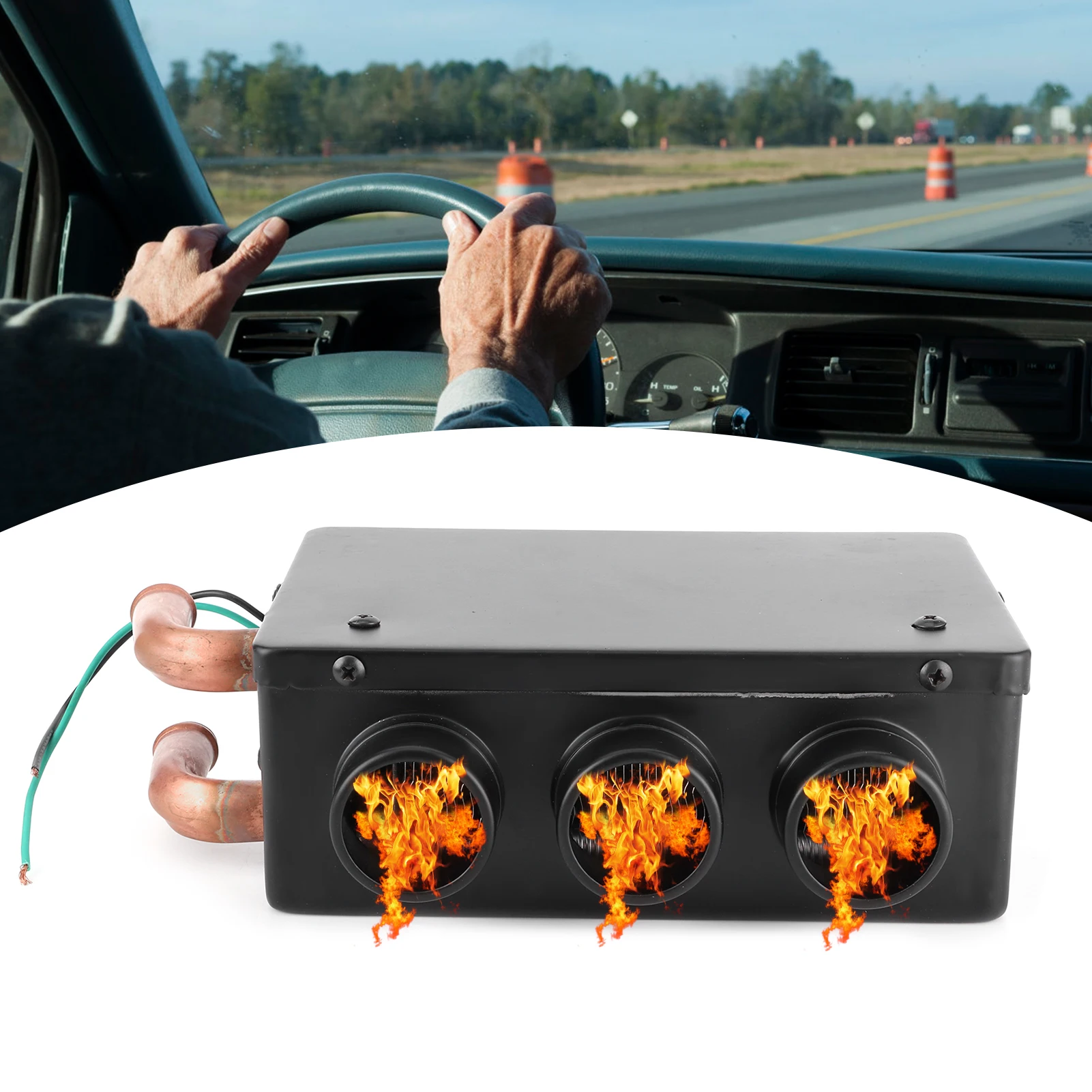 50W 12V Car Heater 3 Hole Portable Winter Defrosting Fast Heating Warmer Frost Removing Low Noise
50W 12V Car Heater 3 Hole Portable Winter Defrosting Fast Heating Warmer Frost Removing Low Noise