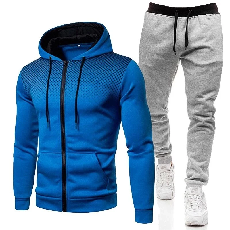2021 new fashion men's sportswear high quality zipper suit printing two-piece sportswear outdoor sports hooded top
2021 new fashion men's sportswear high quality zipper suit printing two-piece sportswear outdoor sports hooded top