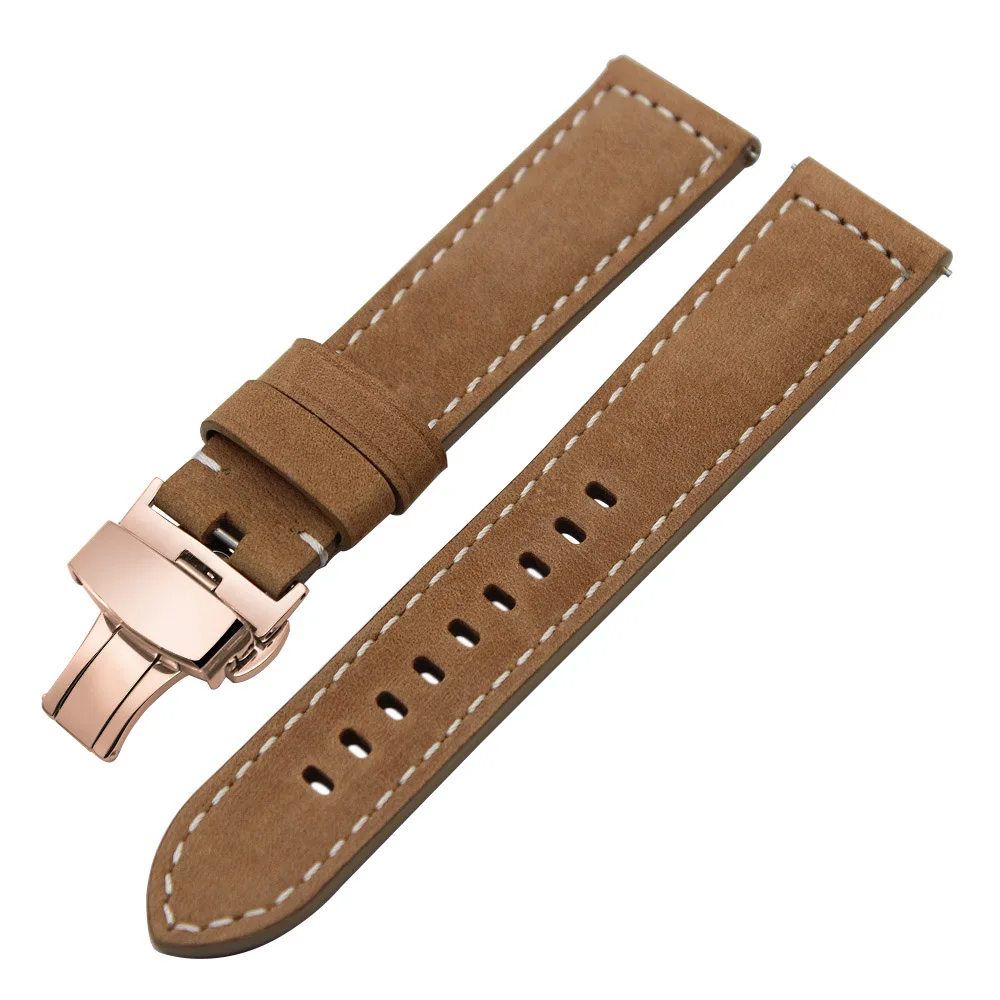 Ремешок из натуральной яловой кожи для часов Garmin Venu / Vivoactive 4 3 Vivomove HR Style Luxe ремешок