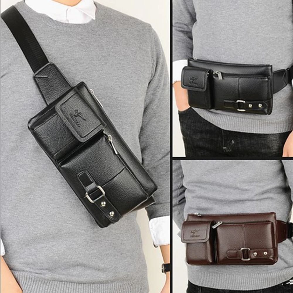 New Men's Leather Belt Bag Multifunctional Sports Leather Bag Men's Chest Bag Casual Shoulder Bag Men's Tide Brand Messenger Ba
New Men's Leather Belt Bag Multifunctional Sports Leather Bag Men's Chest Bag Casual Shoulder Bag Men's Tide Brand Messenger Ba