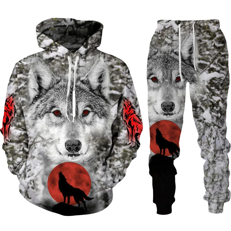The new wolf autumn and winter 3D printing men's hooded sweater suit men's sportswear sportswear long-sleeved men's clothing sui
The new wolf autumn and winter 3D printing men's hooded sweater suit men's sportswear sportswear long-sleeved men's clothing sui
