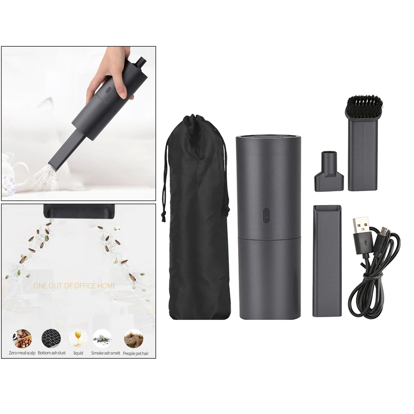 Portable Handheld 35W Car Vacuum Cleaner Rechargeable 2.0kpa Suction Brushed Motor Suction & Blow Function for Office & Home
Portable Handheld 35W Car Vacuum Cleaner Rechargeable 2.0kpa Suction Brushed Motor Suction & Blow Function for Office & Home