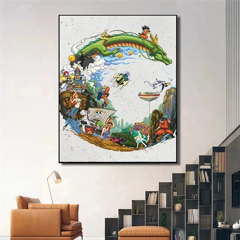 Luffy Printed Painting Modular Dragon Ball Pictures Goku Canvas Wall Saitama Artwork Home Decor Modern Bedside Background Poster
Luffy Printed Painting Modular Dragon Ball Pictures Goku Canvas Wall Saitama Artwork Home Decor Modern Bedside Background Poster