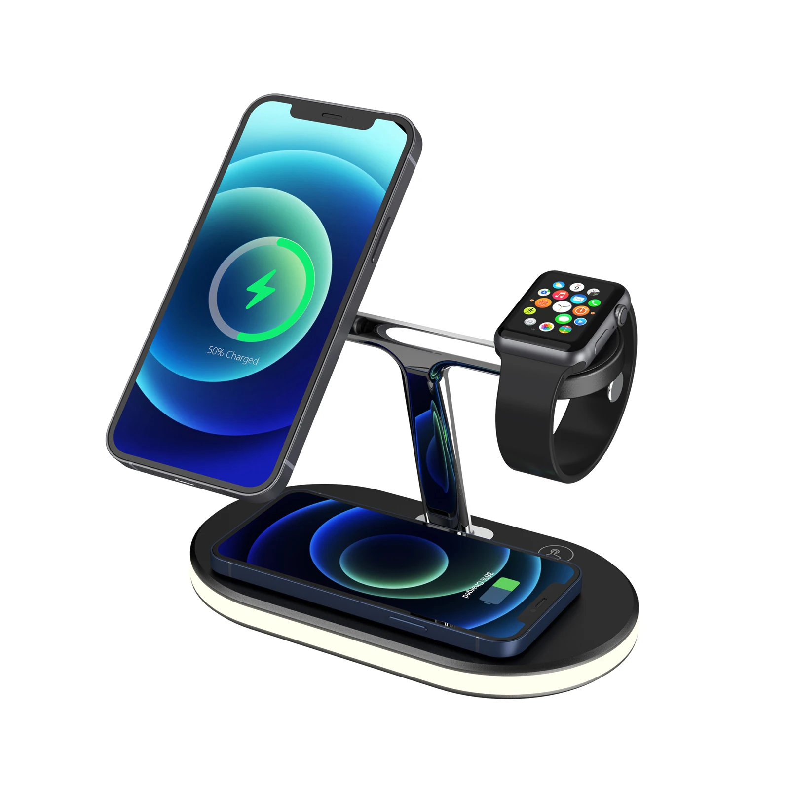 3 In 1 Magnetic Wireless Charger For Magsafe Iphone 12 Pro Max Mini Airpods Apple 15W Fast Charging Station Watch Chargers Stand
3 In 1 Magnetic Wireless Charger For Magsafe Iphone 12 Pro Max Mini Airpods Apple 15W Fast Charging Station Watch Chargers Stand