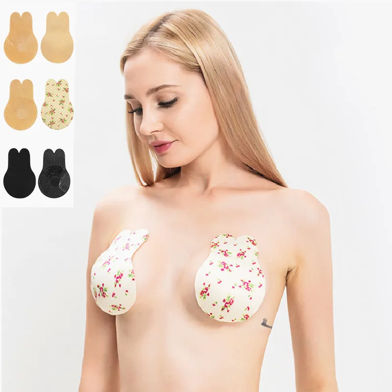 

Reusable Breast Petals Lift Nipple Cover Invisible Petal Adhesive Strapless Backless Plus Size Silicone Breast Pasties Stickers