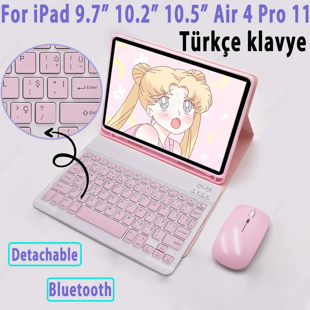 Для iPad 9,7 2017 2018 5th 6th Air 4 3 3rd Pro 10,5 11 2020 10,2 7th 8th Generation чехол с турецкой беспроводной клавиатурой и мышью
Для iPad 9,7 2017 2018 5th 6th Air 4 3 3rd Pro 10,5 11 2020 10,2 7th 8th Generation чехол с турецкой беспроводной клавиатурой и мышью