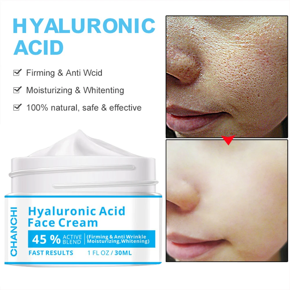 CHANCHI 30ml Face Cream Hyaluronic Moisturize Acid Moisturizing Cream Hamamelis Mollis Shrink Pores Repair Damaged Skin Care
CHANCHI 30ml Face Cream Hyaluronic Moisturize Acid Moisturizing Cream Hamamelis Mollis Shrink Pores Repair Damaged Skin Care