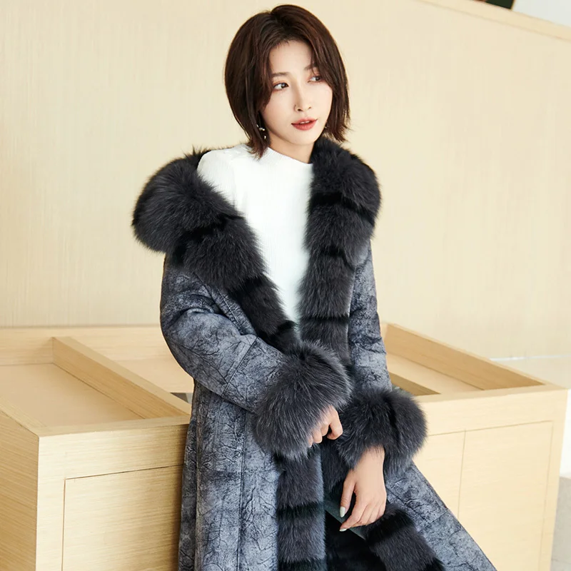 Luxury Double Faced Fur Coat Female Natural Rabbit Fur Coats Winter Coat Women Fox Fur Collar Real Leather Jacket 4xl MY
Luxury Double Faced Fur Coat Female Natural Rabbit Fur Coats Winter Coat Women Fox Fur Collar Real Leather Jacket 4xl MY