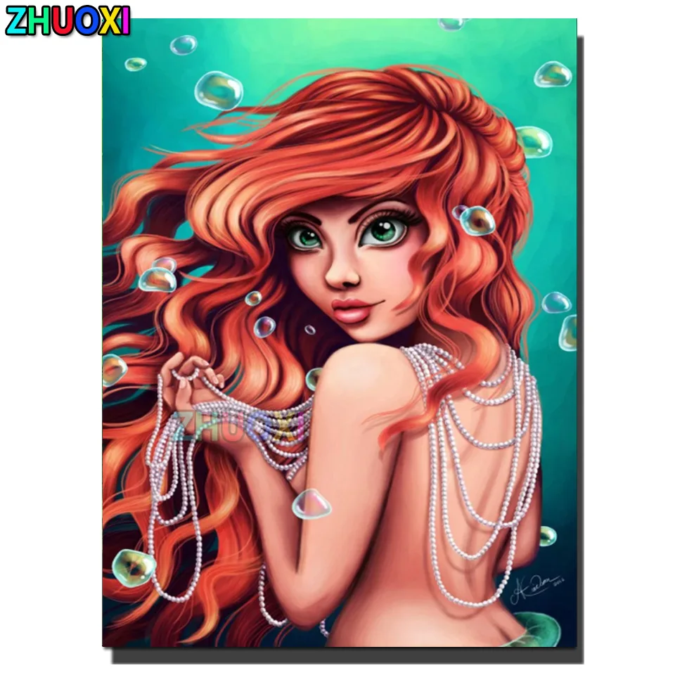 Cartoon mermaid and pearl necklace diamond embroidery diy diamond painting full square round drill mosaic set 3d cross stitch
Cartoon mermaid and pearl necklace diamond embroidery diy diamond painting full square round drill mosaic set 3d cross stitch