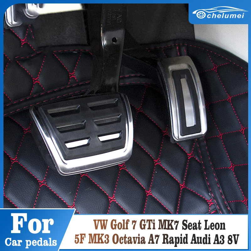 Car Accelerator Brake Foot Pedals For Volkswagen VW Golf 7 GTi MK7 Seat Leon 5F MK3 Octavia A7 Rapid Audi A3 8V Passat Accessory 
Car Accelerator Brake Foot Pedals For Volkswagen VW Golf 7 GTi MK7 Seat Leon 5F MK3 Octavia A7 Rapid Audi A3 8V Passat Accessory