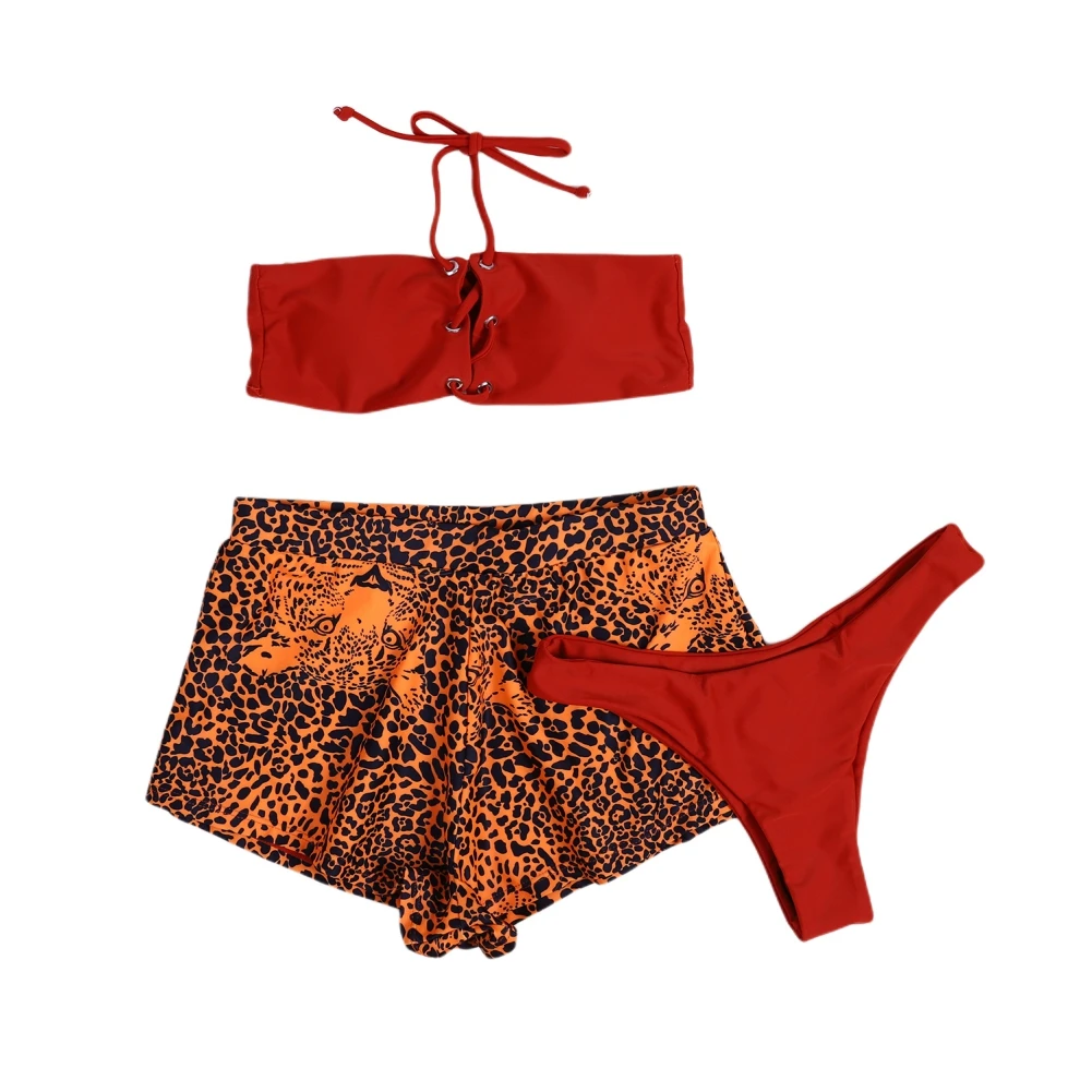 2021 Women Swimsuit Sexy High Waist Swimwear Halter Top Wrap Beach Bikini Brazilian Bandage Bathing Suit Beachwear 
2021 Women Swimsuit Sexy High Waist Swimwear Halter Top Wrap Beach Bikini Brazilian Bandage Bathing Suit Beachwear