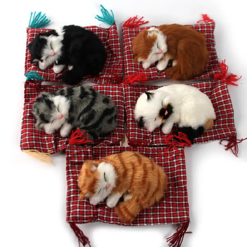 

Реалистичная мягкая игрушка, спящий Кот, животное, тканевая Подушка, модель кошки, украшение для дома, имитация кошки, кукла, плюшевая мягкая детская игрушка