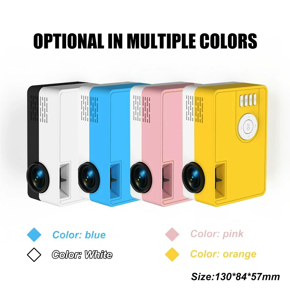 Portable Projector HD 1080P Built in Speaker for Laptop Desktop PC Computer Home VDX99
Portable Projector HD 1080P Built in Speaker for Laptop Desktop PC Computer Home VDX99