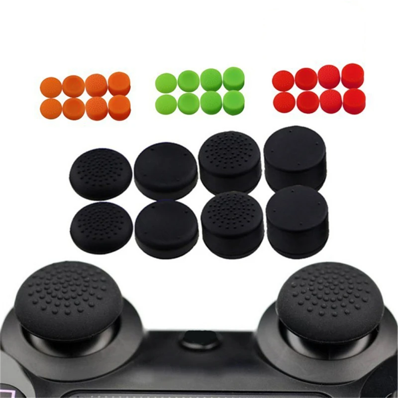 

8Pcs/Set Silicone Controller Joystick Thumb Stick Grip Cap Case Cover for Play Station 4 PS4 PS3 PS2 PS 4 PS 3 PS 2 Xbox