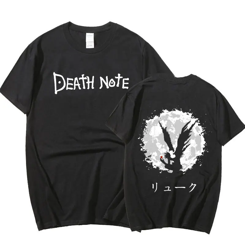 Boyfriend Gift Black Unisex Streetwear Summer Fashion T Shirts Death Note Harajuku Men T Shirt Cotton Funny Oversized T Shirt
Boyfriend Gift Black Unisex Streetwear Summer Fashion T Shirts Death Note Harajuku Men T Shirt Cotton Funny Oversized T Shirt