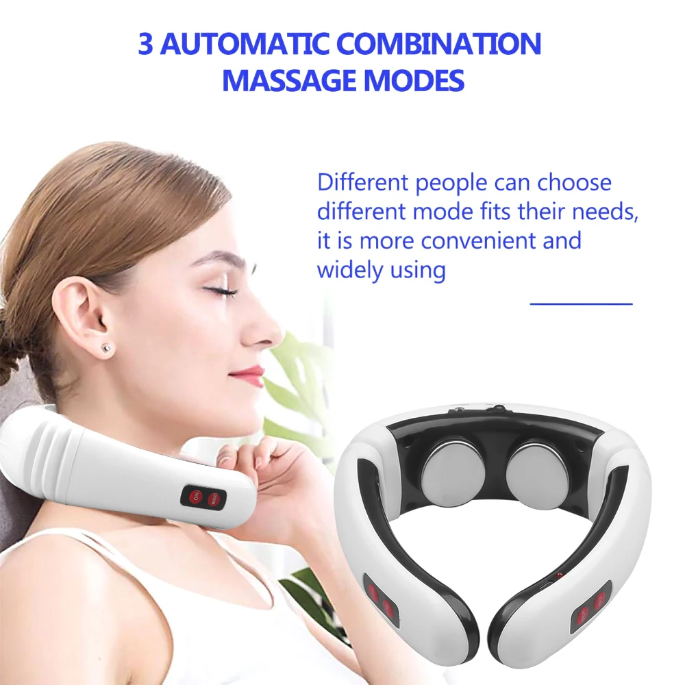 Electric Magnetic Pulse Heated Neck massager health care Cervical therapy instrument Charge patch Infrared Cervical Massager
Electric Magnetic Pulse Heated Neck massager health care Cervical therapy instrument Charge patch Infrared Cervical Massager