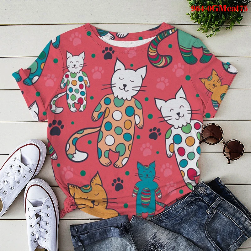2021 Summer New 3D T-Shirt Kawaii Cat Funny Print Tshirts Short Sleeve T-shirts Summer Top Harajuku Tee Cute Little Cat T-shirts
2021 Summer New 3D T-Shirt Kawaii Cat Funny Print Tshirts Short Sleeve T-shirts Summer Top Harajuku Tee Cute Little Cat T-shirts