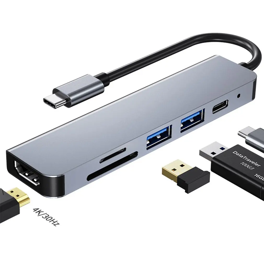 Многофункциональный концентратор с разъемом Type-C, 4K, USB 2,0/3,0, HDMI, совместим с телефоном Apple, Macbook, Huawei, Xiaomi
Многофункциональный концентратор с разъемом Type-C, 4K, USB 2,0/3,0, HDMI, совместим с телефоном Apple, Macbook, Huawei, Xiaomi