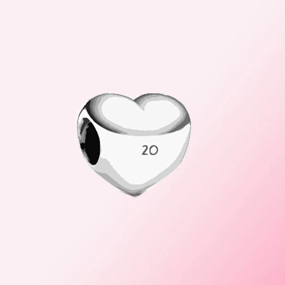 FAHMI 2020 New 100% 925 Sterling Silver 20th Anniversary Heart Charm Bead DIY Women's Jewelry Factory Direct Free Shipping
FAHMI 2020 New 100% 925 Sterling Silver 20th Anniversary Heart Charm Bead DIY Women's Jewelry Factory Direct Free Shipping