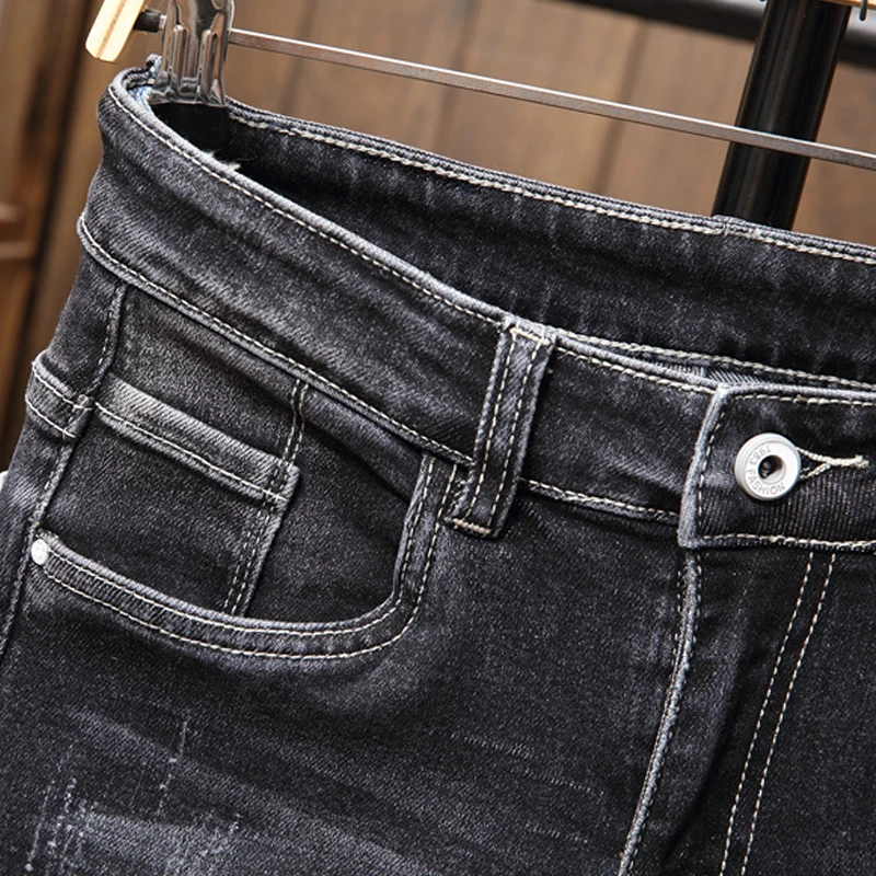 Male Jeans Men Men'S Jean Homme Denim Slim Fit Pants Trousers Black Biker Ripped Jeans For Men Skinny Spijkerbroeken Heren Pants 
Male Jeans Men Men'S Jean Homme Denim Slim Fit Pants Trousers Black Biker Ripped Jeans For Men Skinny Spijkerbroeken Heren Pants