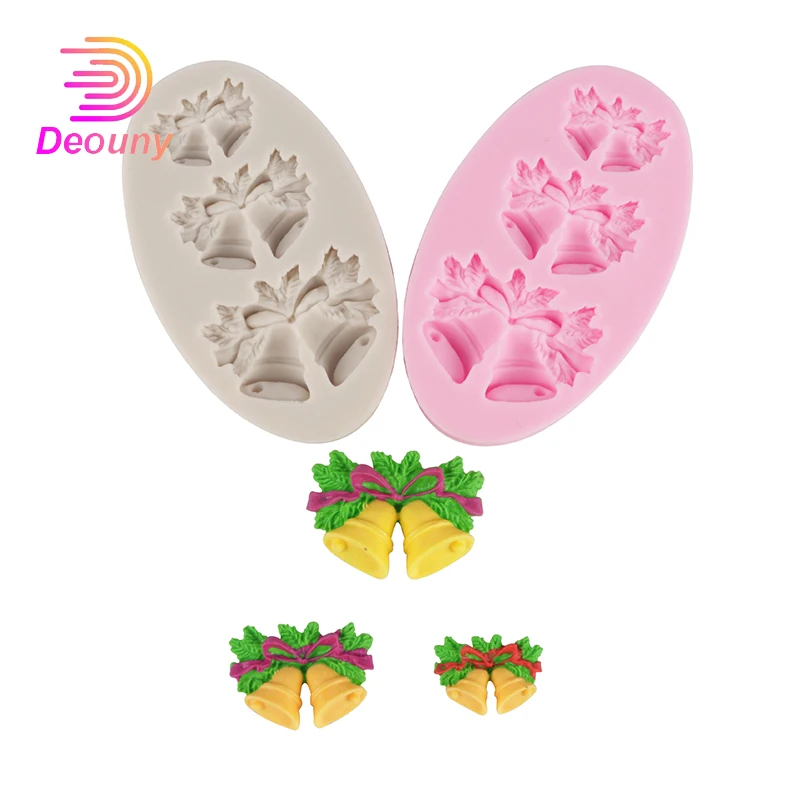DEOUNY 1pc Christmas Bell Silicone Mold 3D Fondant Chocolate Craft Baking Mould Cake DIY Decorating Tool For Kitchen Accessories
DEOUNY 1pc Christmas Bell Silicone Mold 3D Fondant Chocolate Craft Baking Mould Cake DIY Decorating Tool For Kitchen Accessories