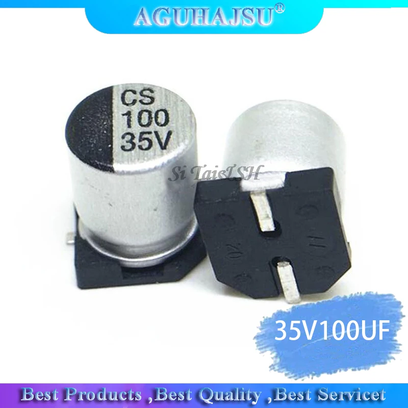 10PCS Electrolytic capacitor 35V100UF 6.3*7.7mm SMD aluminum electrolytic capacitor 100uf 35v
10PCS Electrolytic capacitor 35V100UF 6.3*7.7mm SMD aluminum electrolytic capacitor 100uf 35v