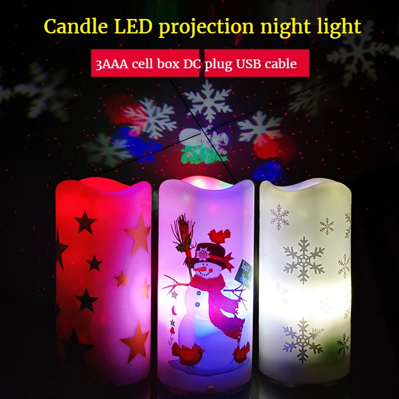 Candle Projector Night Light Christmas LED Projection Lamp Beautiful Colorful Decoration Ornaments Glow Party Supplies Xmas Gift
Candle Projector Night Light Christmas LED Projection Lamp Beautiful Colorful Decoration Ornaments Glow Party Supplies Xmas Gift