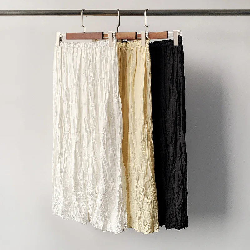 Women High Waist Pleated Midi Skirt 2021 Summer New Ladies Elegant Long Skirts Slim Jupe
Women High Waist Pleated Midi Skirt 2021 Summer New Ladies Elegant Long Skirts Slim Jupe