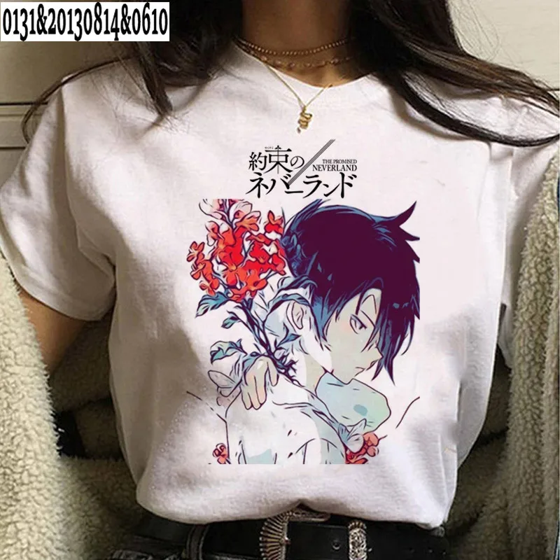 Women's Casual T-shirt Harajuku THE PROMISED NEVERLAND Print T Shirt Summer Short Sleeved O-Neck Tshirt Women Fashion Tops Tees
Women's Casual T-shirt Harajuku THE PROMISED NEVERLAND Print T Shirt Summer Short Sleeved O-Neck Tshirt Women Fashion Tops Tees