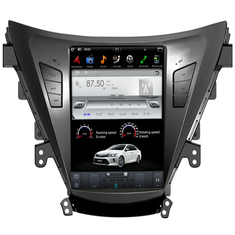 10 4 "Tesla Тип Android 9 0 7 1 6 подходит HYUNDAI ELANTRA / MD 2011 2012 2013 автомобильный DVD плеер