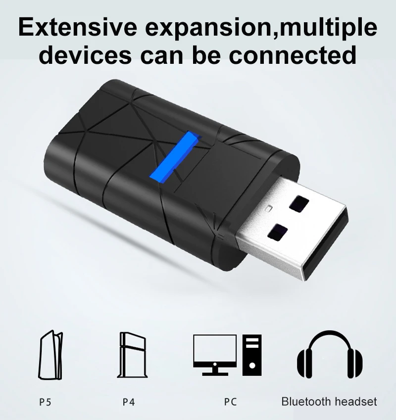 USB Bluetooth Receiver For PS5 PS Controller Wireless Audio Receiver Transmitter Adapter For Switch PC Earphone Game Accessories
USB Bluetooth Receiver For PS5 PS Controller Wireless Audio Receiver Transmitter Adapter For Switch PC Earphone Game Accessories